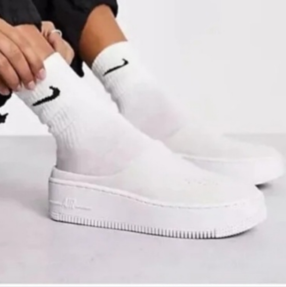 Nike Air Force 1 Lover XX 'Off White' Slip-On size 7 Leather Mules NWOB